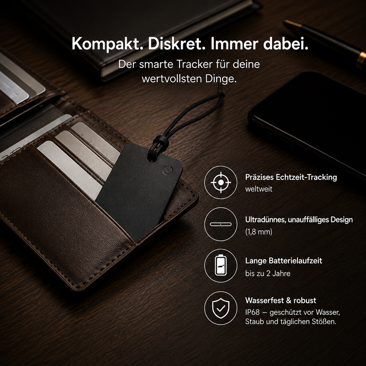 Smart GPS Card Tracker – Schutz auf Reisen und im Alltag